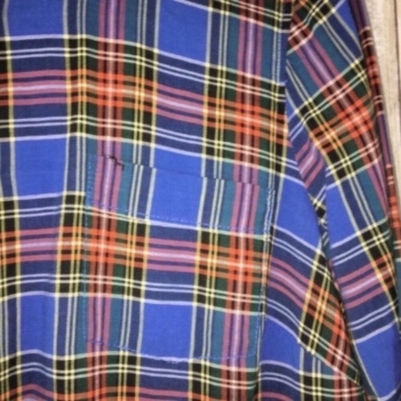 J. Crew Blue Plaid Button Down - Picture 4 of 5